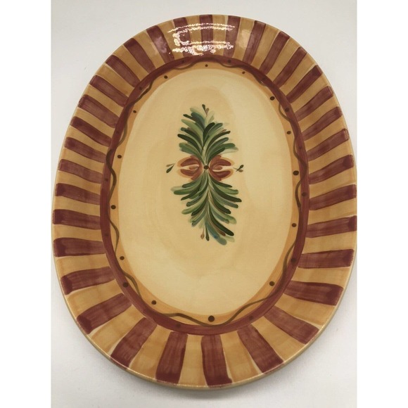 Gail Pittman Southern Living at Home Sienna Oval Serving Plate Platter 14” A1 - Picture 2 of 7